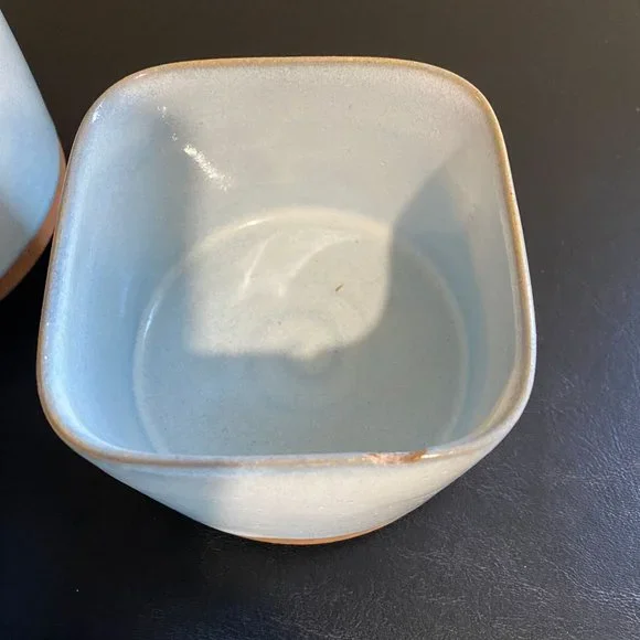 Five Teacups, Japanese Hand Thrown, Ice Blue - Picture 8 of 8